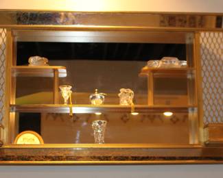Shadow Box with Small Crystal Collectibles