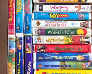 Disney Clamshell VHS movies