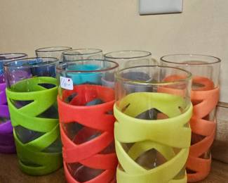Set of 8 Ello Tallboy glasses with silicone sleeve