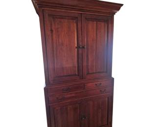 Bob Timberlake entertainment cabinet/secretary. Top doors slide inward to accommodate TV or larger items. (Two pieces for ease of moving)