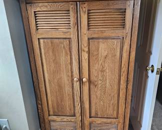 Oak armoire or wardrobe