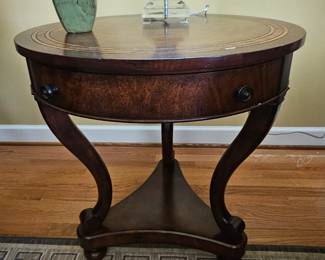 Theodore Alexander inlay accent table with drawer