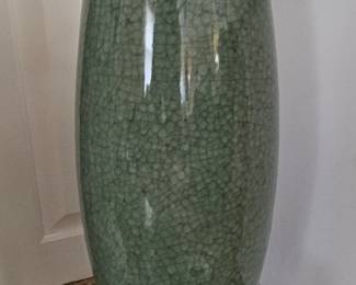 Green tall vase (Drink can for scale)