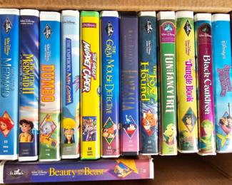 Clamshell Disney movies (VHS)