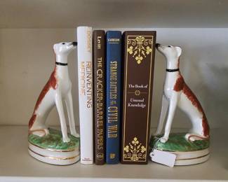 Fitz and Floyd Staffordshire dog bookends