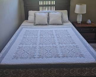 Queen size mission style bed/headboard