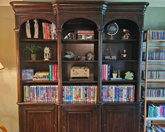 Mahogany bookcase matching executive desk