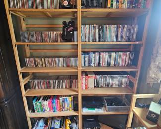 TONS of CD's, DVD's and VSH tapes