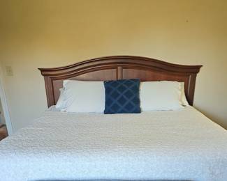 King size mahogany headboard/bed