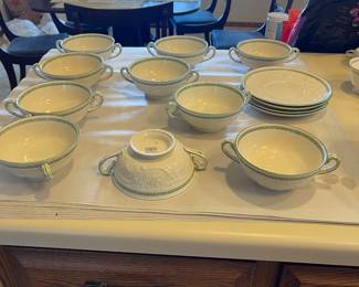 Wedgwood Patrician Green Trim