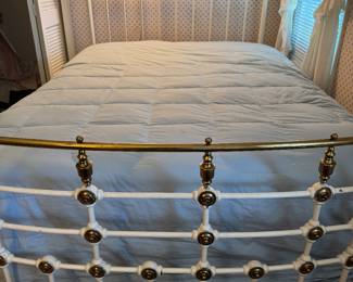 Antique Brass and Iron Bed -