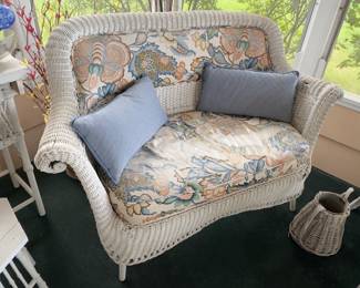Wicker Settee