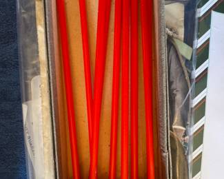 Glass Stirrers - Orange