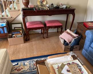 Console Table w/ Benches