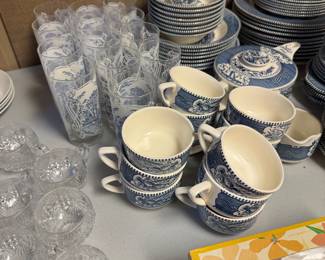 Currier and Ives Dinnerware and Glassware