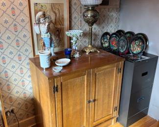 Cabinets, Oil Lamp