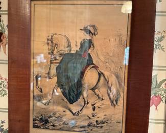 Queen Victoria - early colored print