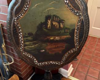 Paper Mache Tilt top Table