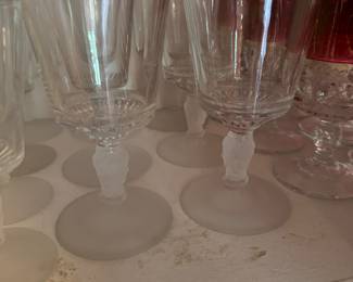 Three Face Pattern Stemware