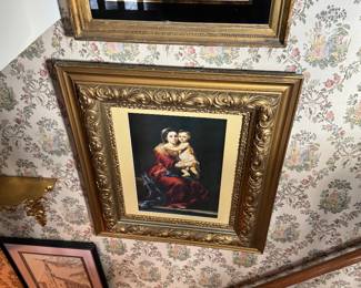 Oil on Canvas Mother and Child