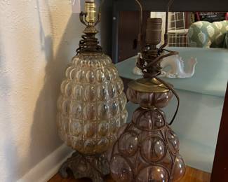 Vintage MCM Bubble Lamps
