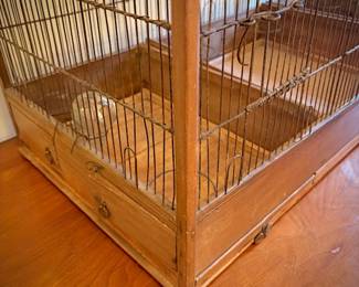 Antique 1860s French birdcage (birds are not real)