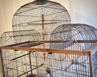 Antique 1860s French birdcage (birds are not real)