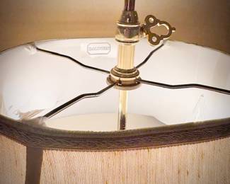 Vintage brass Baldwin French horn lamp