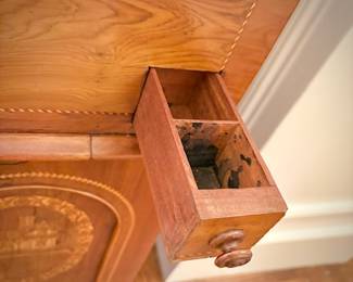 1800s antique Irish Davenport desk