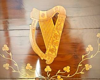 1800s antique Irish Davenport desk