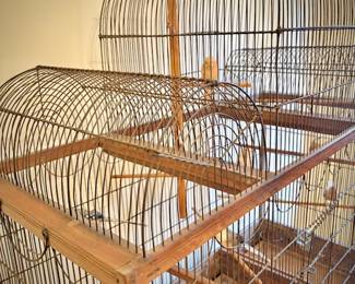 Antique 1860s French birdcage (birds are not real)