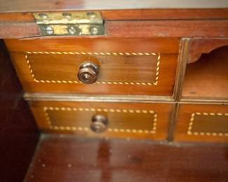 1800s antique Irish Davenport desk