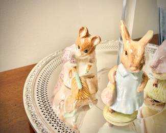 13 Beatrix Potter porcelain figures