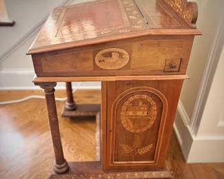 1800s antique Irish Davenport desk