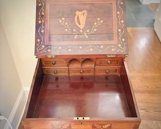 1800s antique Irish Davenport desk