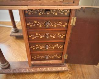 1800s antique Irish Davenport desk