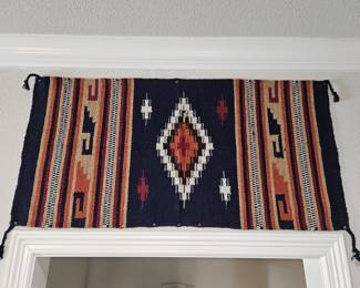 Woven Southwestern Tapestry is 39.5 x 20in
