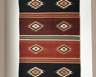 Wool, Woven Southwestern Textile, Fringed