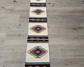 Southwestern Woven Wool Tapestry, Table Runner