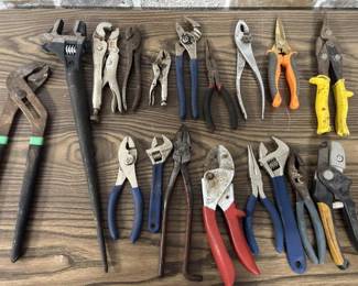 Wrenches, Pliers, Wire Cutters & Strippers, etc.