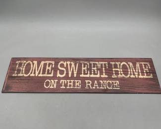 Home Sweet Home On The Ranch Metal Sign