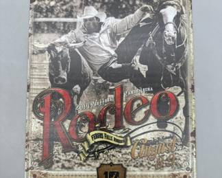 Vintage Metal Rodeo Sign