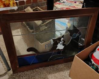 STAINED GLASS OF CATS