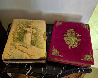 Two Victorian photo albums