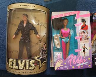 Elvis and Flojo dolls