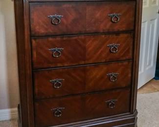 Five-piece sleigh bed bedroom set