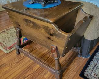 Pair of Ethan Allen dough box side tables