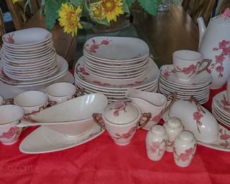 Metlox Poppytrail Peach Blossom dinnerware