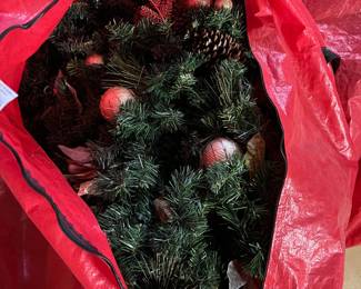 Christmas tree, faux (1 of 2) - prelit, predecorated, 7.5'