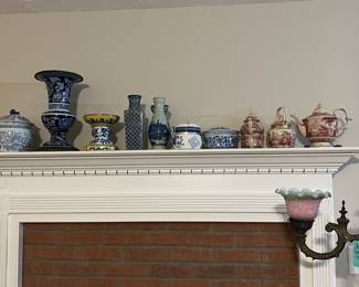 Beautiful blue and red China pieces